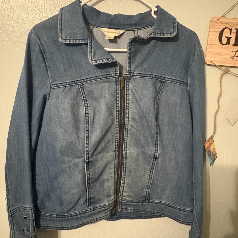 Christopher & Banks Light Blue Jean Denim Jacket